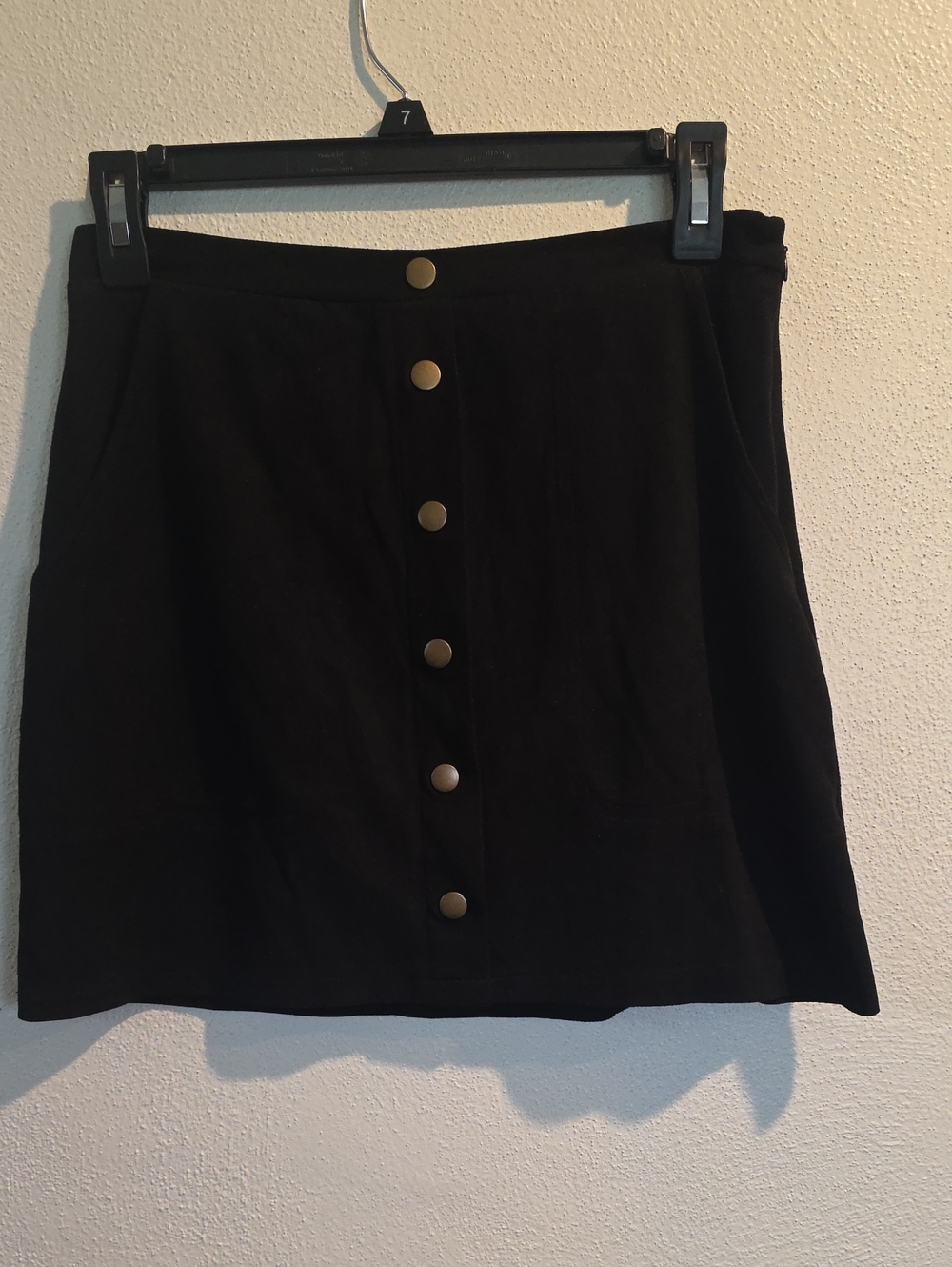 Hyfve Faux Suede Feel Lined Mini Skirt